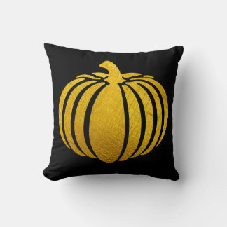 Cojín decorativo de calabaza de Relieve metalizado