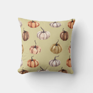 Cojín decorativo de calabazas acuáticas de otoño r