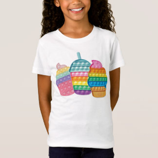 Cojín decorativo de camisetas de Pop It Bubble Fid