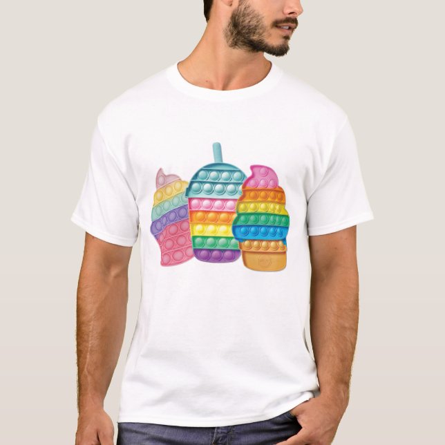 Cojín decorativo de camisetas para el fidget pop i (Anverso)