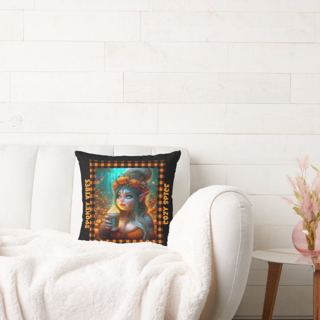 Cojín decorativo de canto de especias de calabaza  (Sofá)