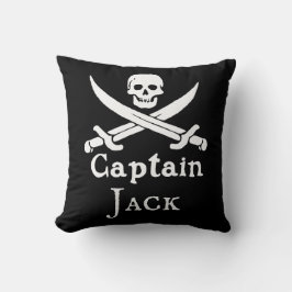 Cojín decorativo de Capitán Pirata Personalizado