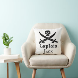 Cojín decorativo de Capitán Pirata Personalizado