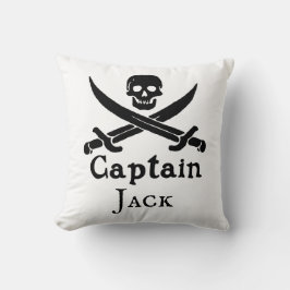 Cojín decorativo de Capitán Pirata Personalizado