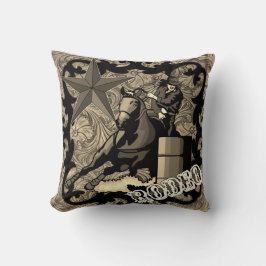 Cojín decorativo de Carreras de Rodeo Chica Barrel