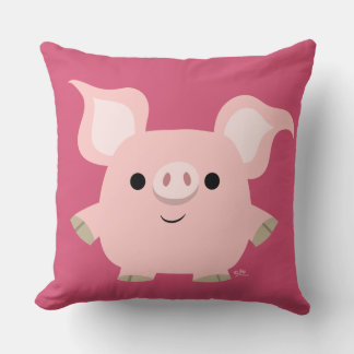 Cojín decorativo de cerdo Personalizado corto