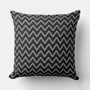 Cojín decorativo de Chevron monocromo