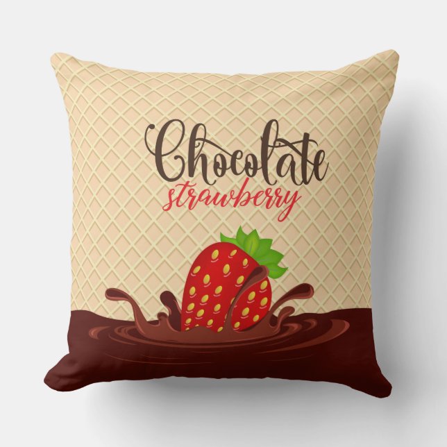 Cojín decorativo de chocolate (Anverso)