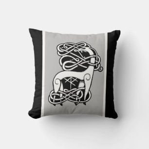 Cojín decorativo de ciervos nórdicos/celtas