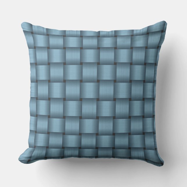 Cojín decorativo de cinta azul cielo (Anverso)