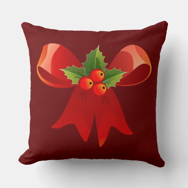 Cojín decorativo de cinta de navidades (Anverso)