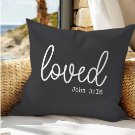 Cojín decorativo de Cita de amor de carbón vegetal