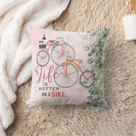 Cojín decorativo de citación para bicicletas