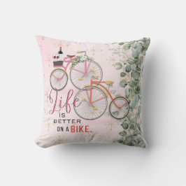Cojín decorativo de citación para bicicletas