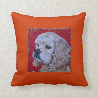 Cojín decorativo de cocker spaniel