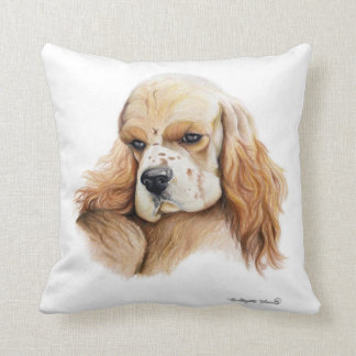 Cojín decorativo de cocker spaniel