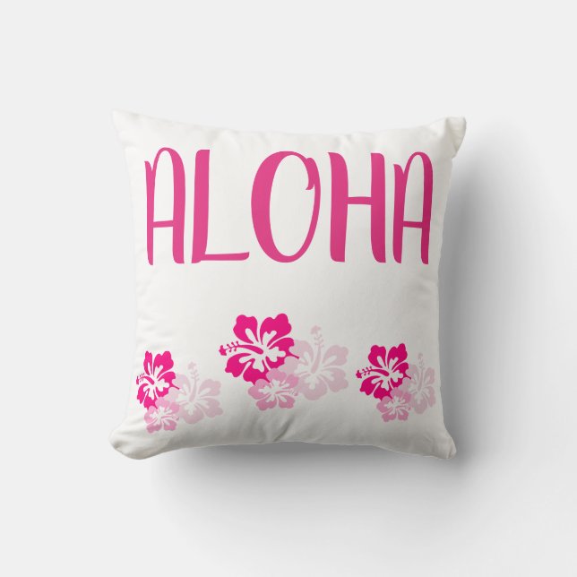 Cojín decorativo de Colección Hawaii Aloha (Anverso)