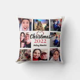 Cojín decorativo de Collage de fotos elegante y el