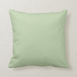 Cojín decorativo de color sólido verde de un país 