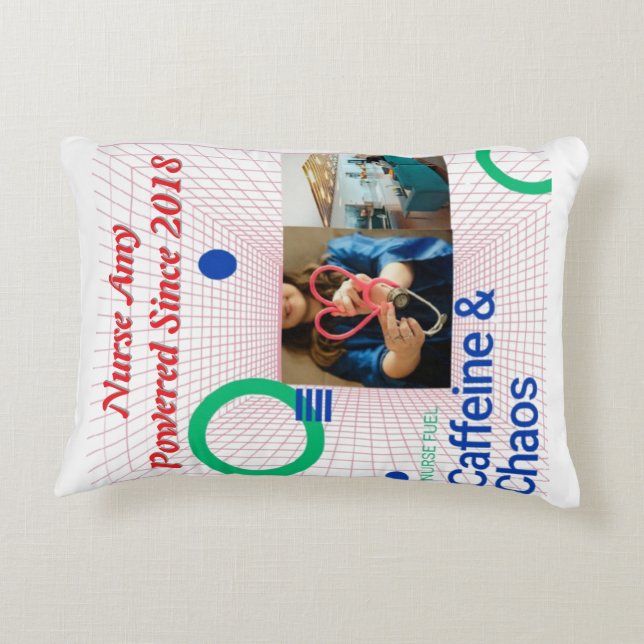 Cojín decorativo de combustible para enfermeras -  (Reverso)