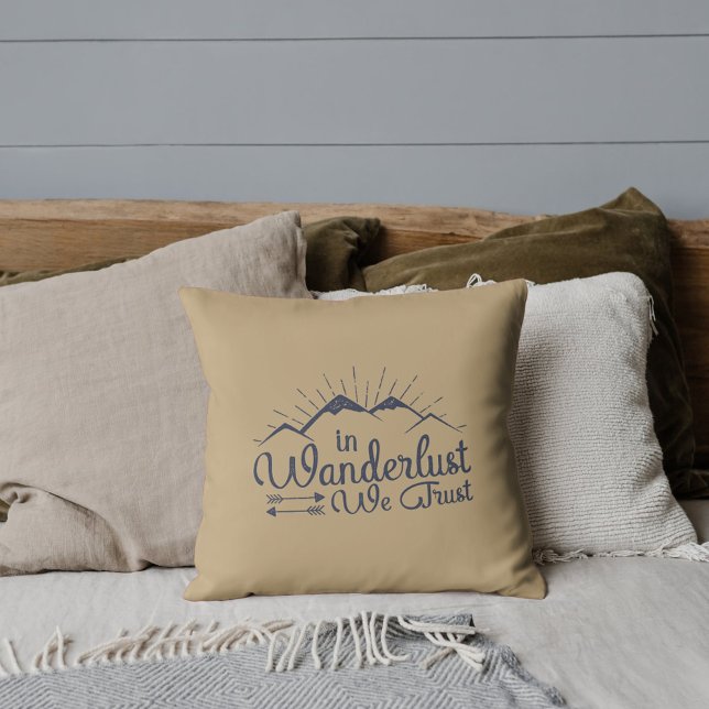 Cojín decorativo de confianza de Wanderlust (Subido por el creador)