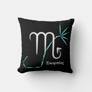 Cojín decorativo de Constelación Zodiac Scorpio