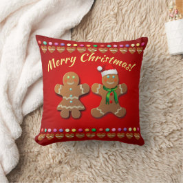 Cojín decorativo de cookies de Gingerbread Xmas