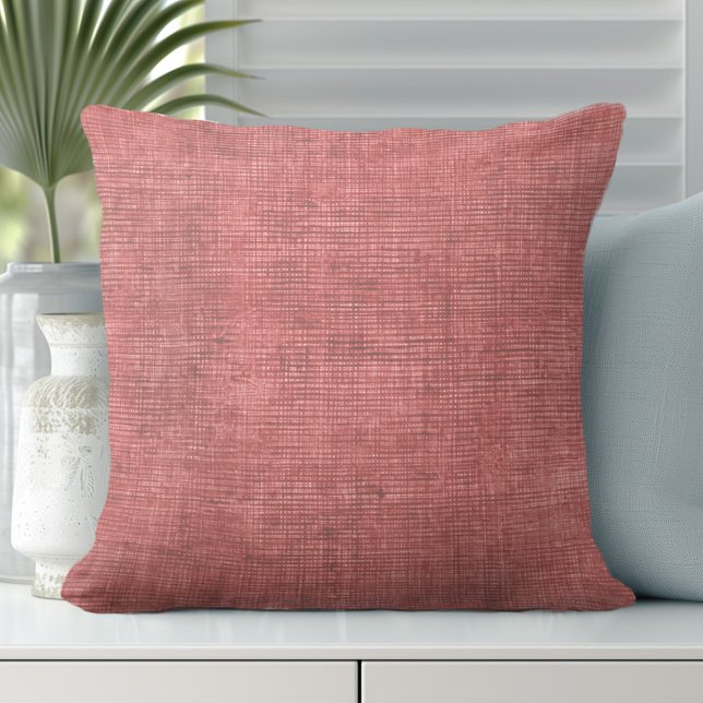 Cojín decorativo de coral | Linen-Look (Subido por el creador)