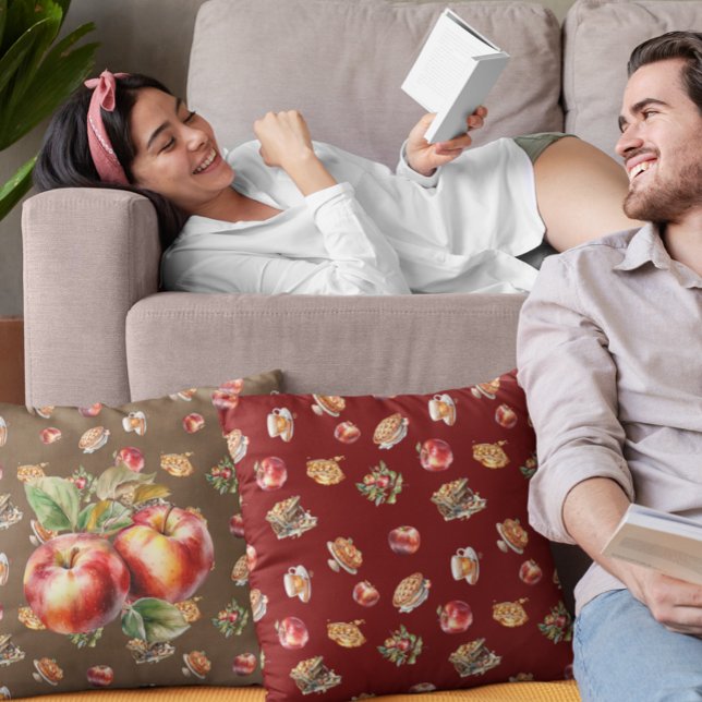 Cojín decorativo de cosecha de Apple otoño (Subido por el creador)