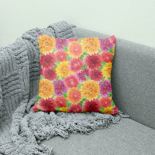 Cojín decorativo de crisantemo inspirado en otoño