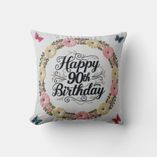 Cojín decorativo de cumpleaños 90: Un gran amor