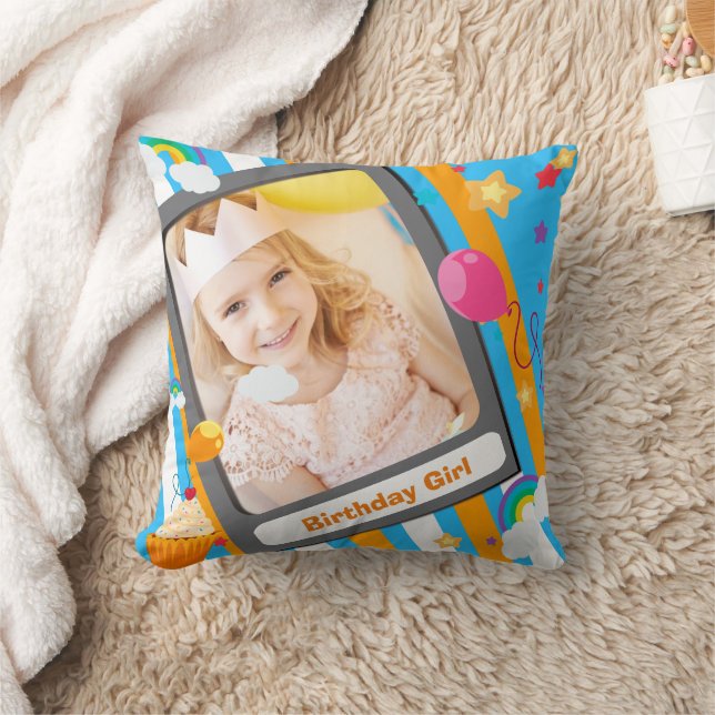 Cojín decorativo De Cumpleaños Para Niños (Manta)