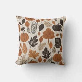 Cojín decorativo de decoración de hojas de otoño y