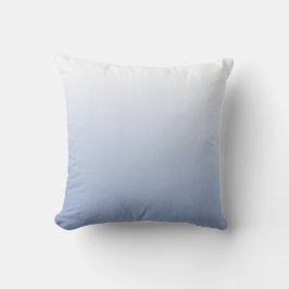 Cojín decorativo de degradado azul de serenidad