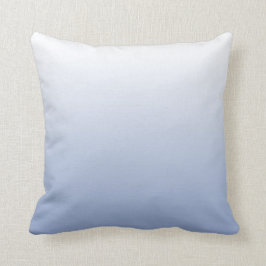 Cojín decorativo de degradado azul de serenidad