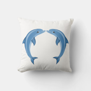 Cojín decorativo de delfines