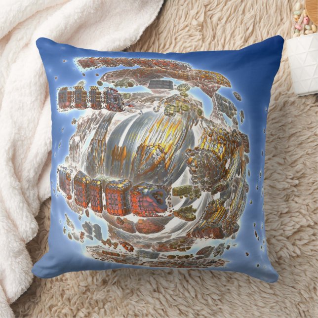 Cojín decorativo de desintegración de nave espacia (Manta)