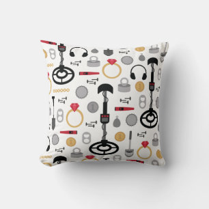 Cojín decorativo de detección metalizado