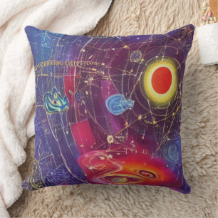 Cojín decorativo de diagrama cósmico