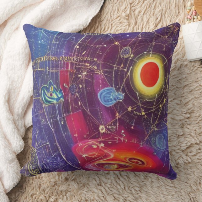 Cojín decorativo de diagrama cósmico (Manta)