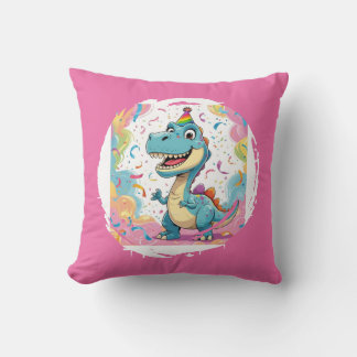 Cojín decorativo de dinosaurio Personalizado con a