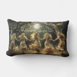 Cojín decorativo de Diosa de la Luna Danzante