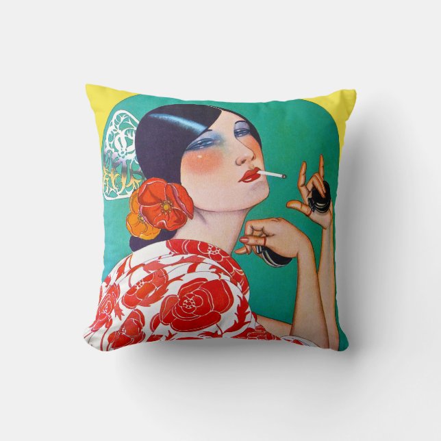 Cojín decorativo de diseño Art Deco (Anverso)