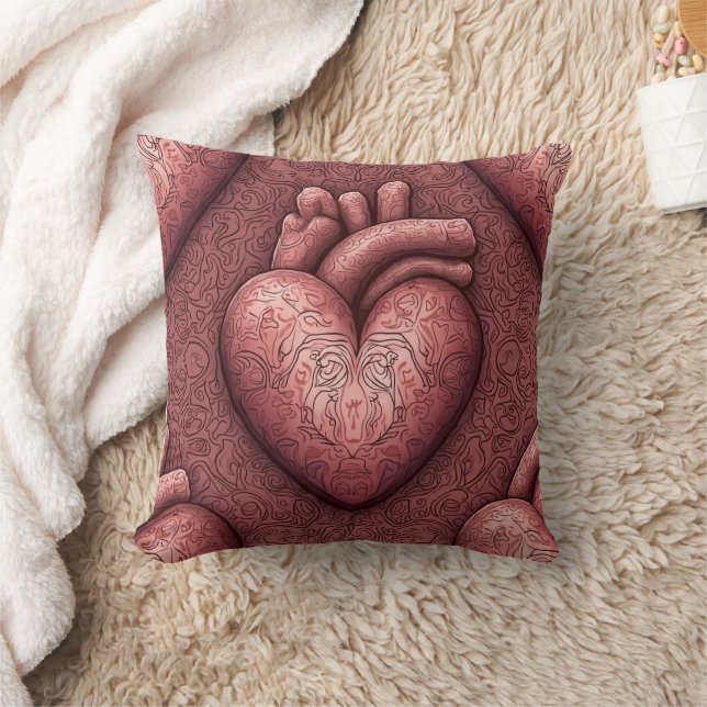 Cojín decorativo de diseño cardiaco (Manta)