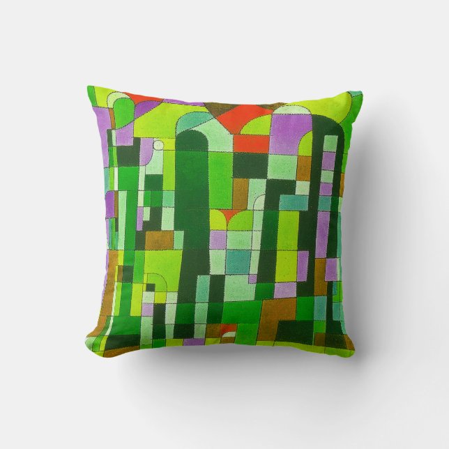 Cojín decorativo de Diseño de Arte Jardín (Anverso)