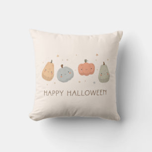 Cojín decorativo de diseño de calabaza de piel fel