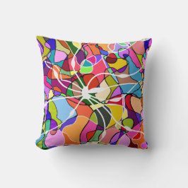 Cojín decorativo de diseño de Doodle abstracto