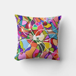 Cojín decorativo de diseño de Doodle abstracto