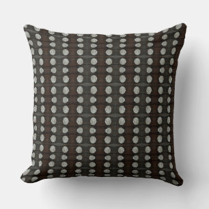 Cojín decorativo de diseño de estilo plateado y di