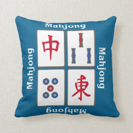 Cojín decorativo de diseño de fichas de juego Mahj
